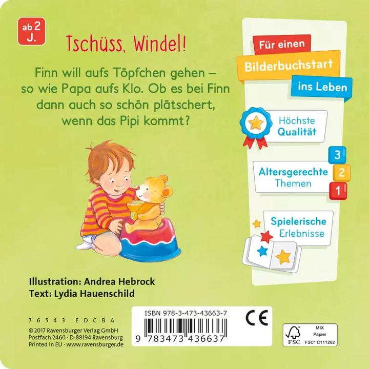 Actual product image Ravensburger Finn geht aufs Töpfchen (German)