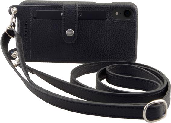Actual product image Mike Galeli Back cover Lenny with strap black (Apple iPhone XR)