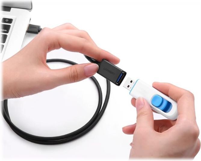 Actual product image Ugreen USB A — USB A (3 m, USB 3.0)
