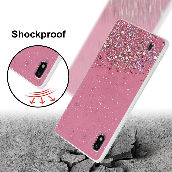 Image du produit Cadorabo Couverture TPU paillettes scintillantes (HTC One M10, Samsung Galaxy A10)