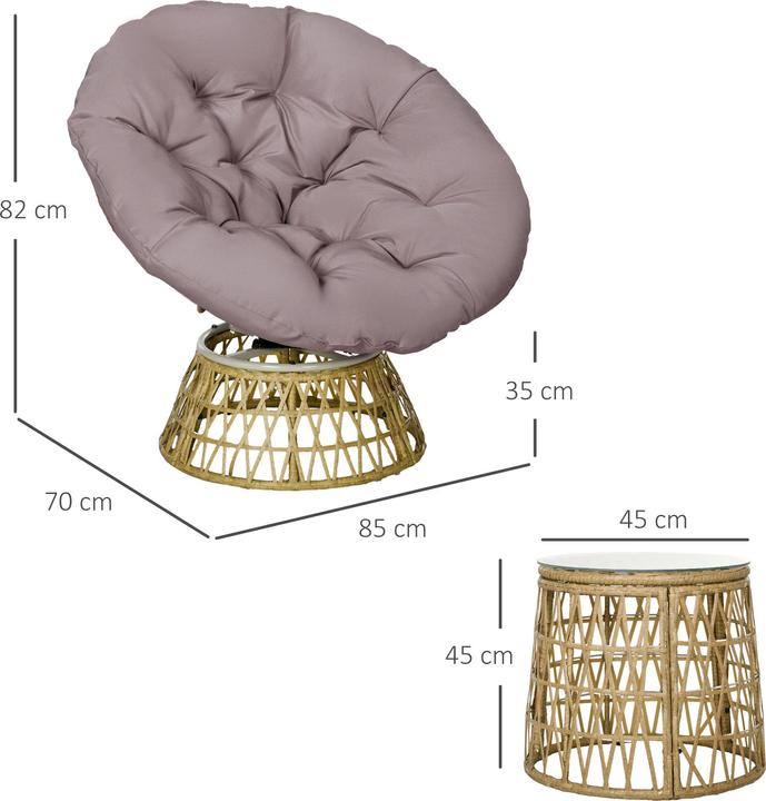Actual product image Outsunny Garden furniture set