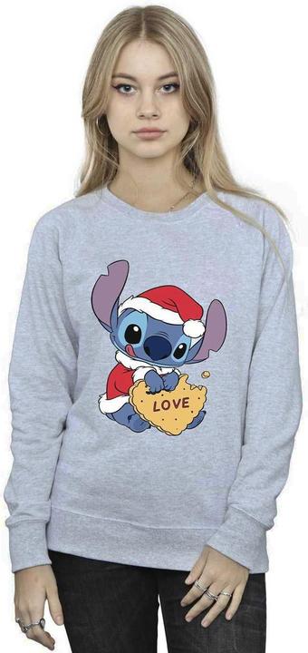 Produktbild Disney Lilo And Stitch Christmas Love Biscuit Sweatshirt (M)