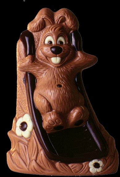 Produktbild miniSchoggi Schokoladenform Osterhase auf Rutsche
