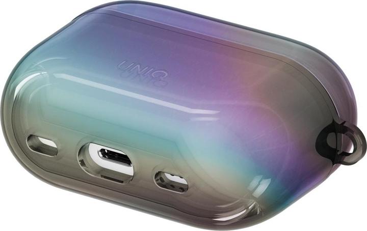 Actual product image Uniq Case Iridescia for AirPods Pro 2 Hang Case midnight quartz