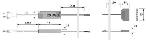Actual product image Halemeier LED transformers 12 V