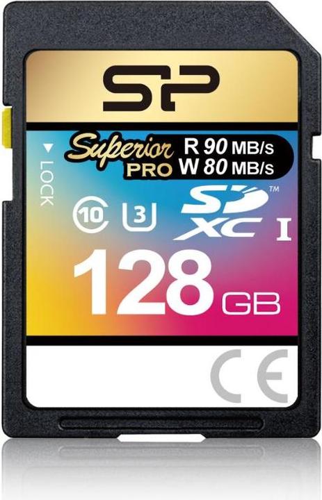 Produktbild Silicon Power memory card SDXC 128GB Superior Pro UHS-1 U3 (128 GB, SDXC, U3, UHS-I)
