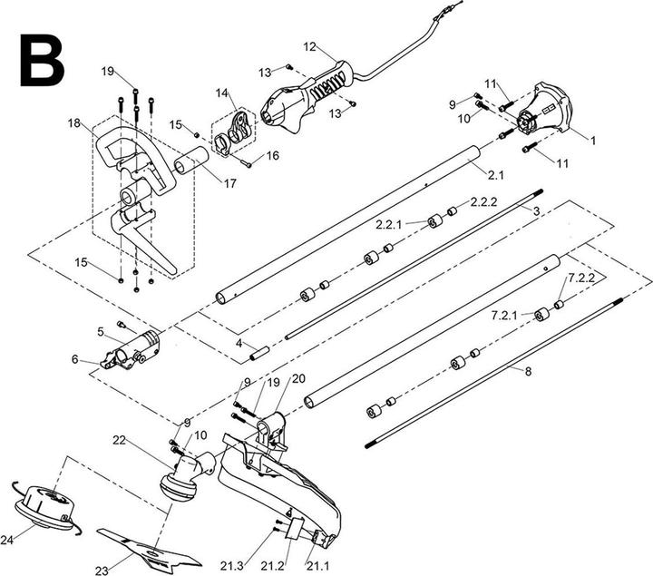 Produktbild Scheppach 4in1 Multigartengerät MFH3300-4P 1.22PS (Trimmfaden, Metallschneideblatt)