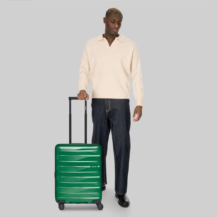 Actual product image Bergpfeil Travel 4-Rollen Kabinentrolley S 55 cm mit Dehnfalte (44 l, Hand luggage (up to 50 litres))