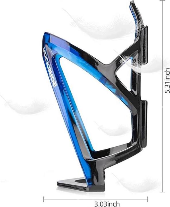 Actual product image Rockbros FK338 bicycle holder for water bottle - black and blue
