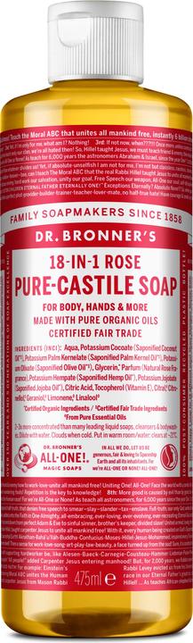 Dr. Bronner's Pure Castile Liquid Soap Rose 475 ml (475 ml)
