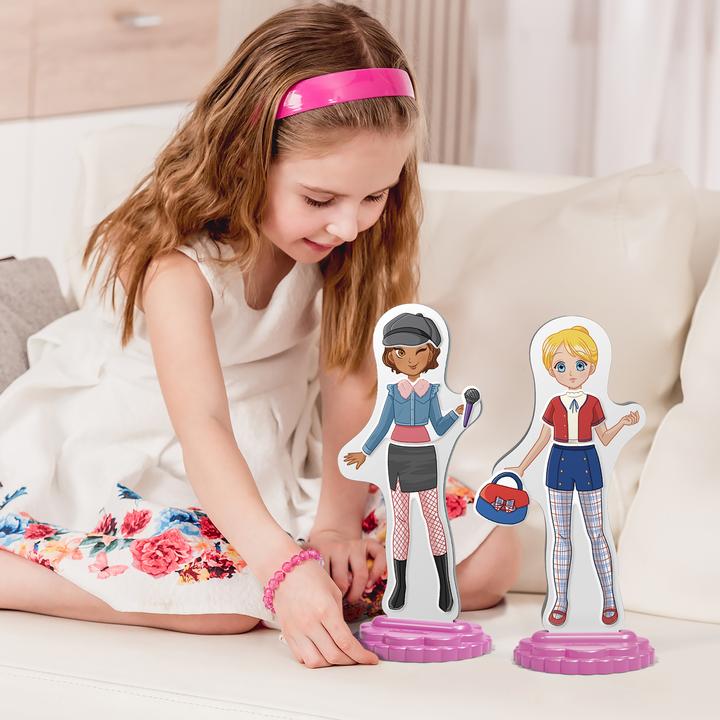 Image du produit Quercetti Magnetische Anziehpuppen - Beste Freundinnen (Français, Italien, Anglais)
