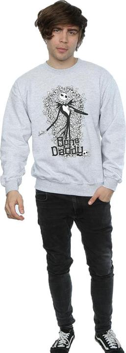 Actual product image Disney Mens Nightmare Before Christmas Bone Daddy Sweatshirt (XXL)
