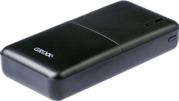 Actual product image Grixx Powerbank 15000mAh Power Delivery Micro USB & USB-C Black (15000 mAh, 55.50 Wh)