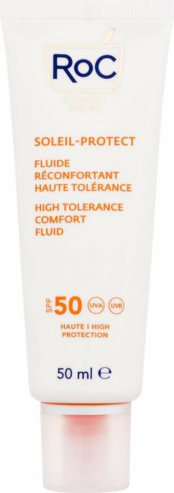 Immagine prodotto Roc Soleil-Protect fluido comfort ad alta tolleranza (Crema solare viso, SPF 50+, 50 ml)