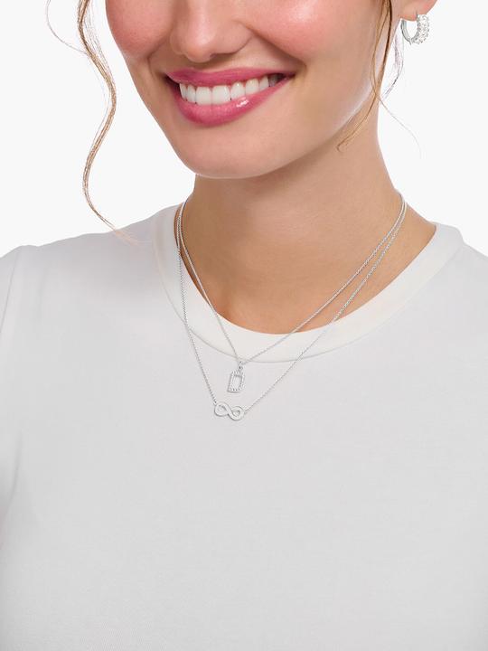 Produktbild Thomas Sabo Kette mit Buchstaben-Anhänger D Silber (925er Silber, 38 - 45 cm)