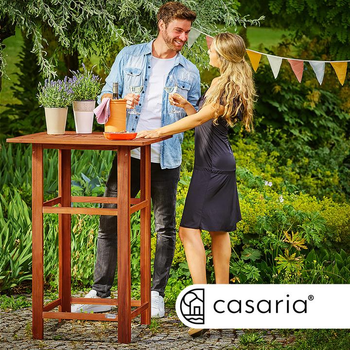 Produktbild Casaria Bartisch mit Hocker (75 x 75 x 110 cm)