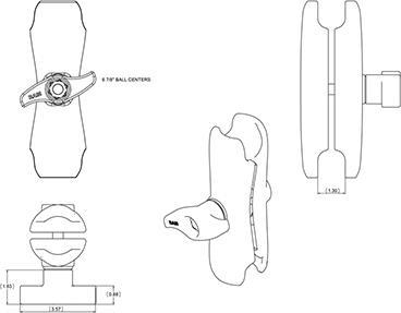 Actual product image RAM Mounts Socket Arm: Unpkd Ram