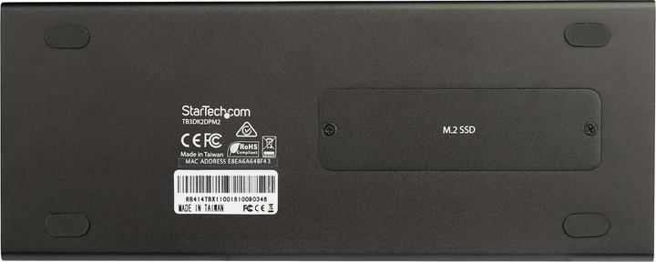 Produktbild StarTech Dual 4K 60Hz Monitor Thunderbolt™ 3 Dockingstation - PCIe M.2 und SD Kartenleser (Thunderbolt, USB-A, USB-C, 1 Ports)