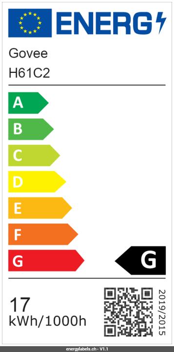 Label énergétique Govee Gaming (RGBIC, 200 cm, Intérieur)