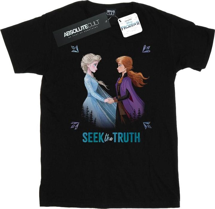 Immagine prodotto Disney Frozen 2 Elsa And Anna Seek The Truth Maglietta Ampia Donna (L)