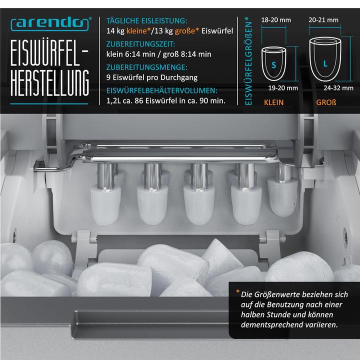 Produktbild Arendo Eiswürfelmaschine