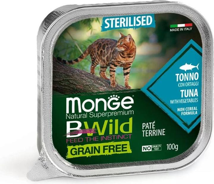 Actual product image Monge Cat Wet Grainfree Sterilised Tuna (Adult, 1 pcs., 100 g)