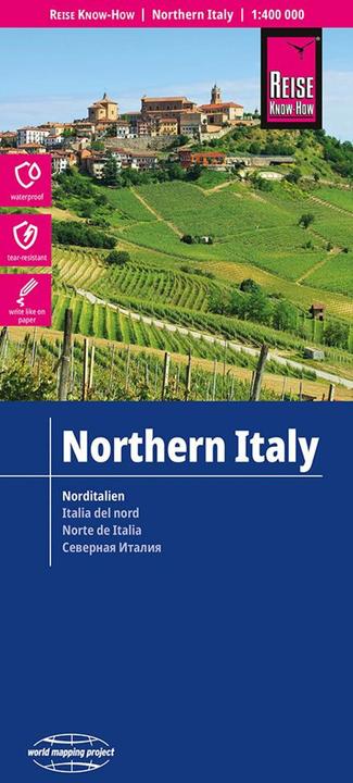 Produktbild Landkarte Italien, Nord / Northern Italy (1:400.000)