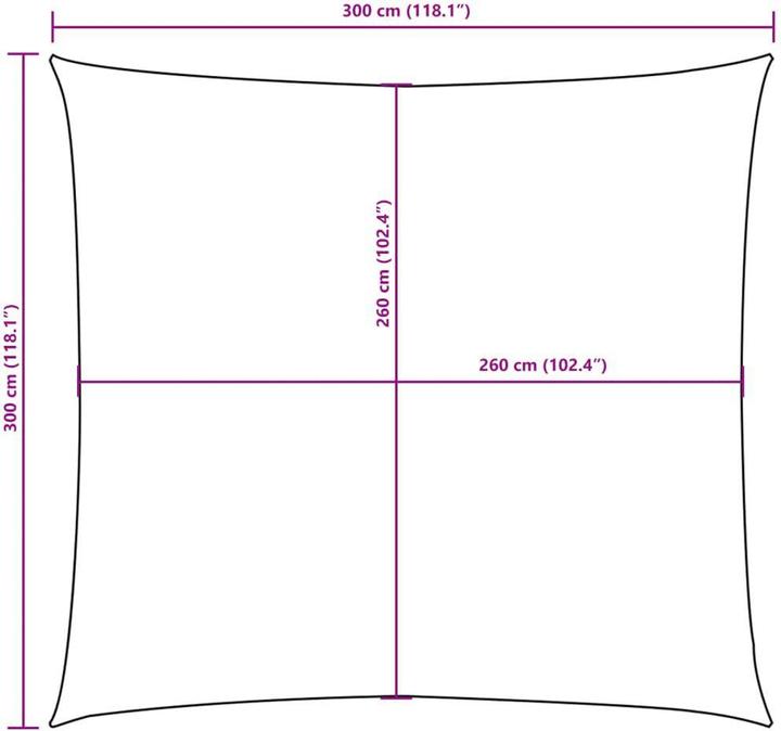 Produktbild VidaXL Sonnensegel (300 x 300 cm)