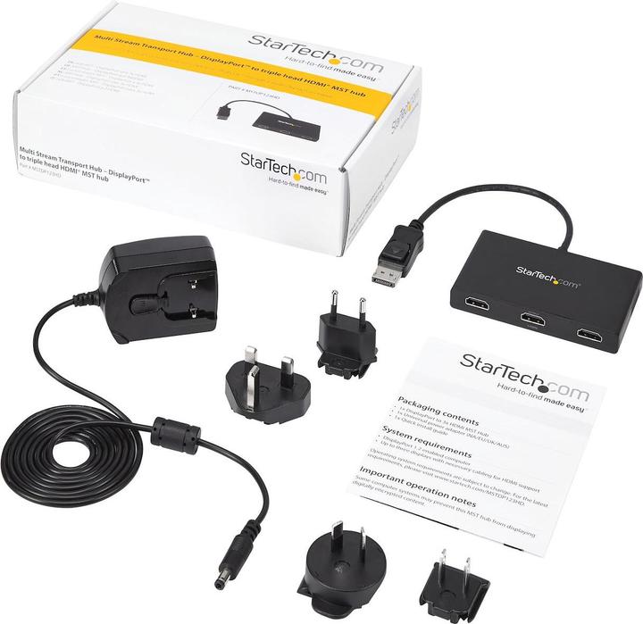 Image du produit StarTech Hub Displayport Vers 3x HDMI Mst