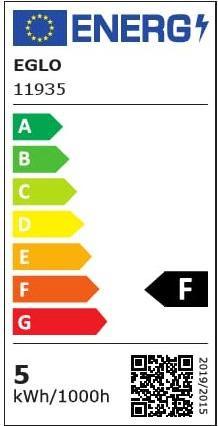 Energie-Label EGLO Leuchtmittel (E27, 4.90 W, 470 lm, 1 x, F)
