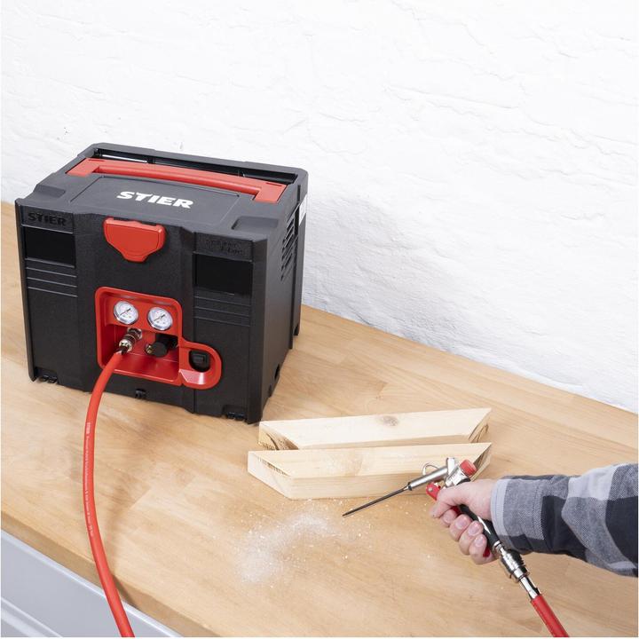 Actual product image Stier Systainer compressor SKT 160-8-6 (8 bar, 6 l)