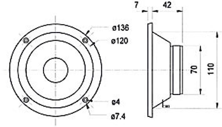 Immagine prodotto Visaton Midrange a cono MR 130