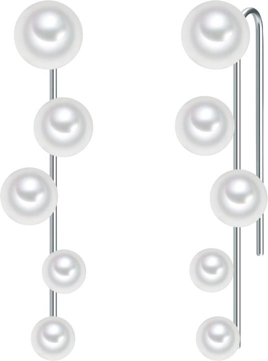 Actual product image Lulu & Jane Ladies brass shell bead silver - 29495 (Brass)