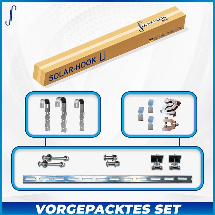 Actual product image Autarking Solar Hook BalconySolar - Fixing Set - Type R