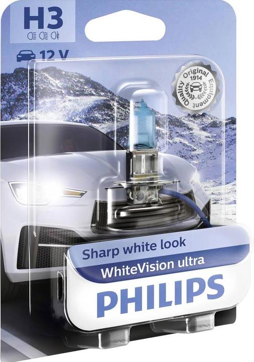 Produktbild Philips Halogen Leuchtmittel Scheinwerferlampe H3 White ultra (H3)