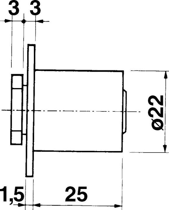 Produktbild Kaba Verschluss-Zylinder 8, Typ 1033 (Verschlusszylinder)