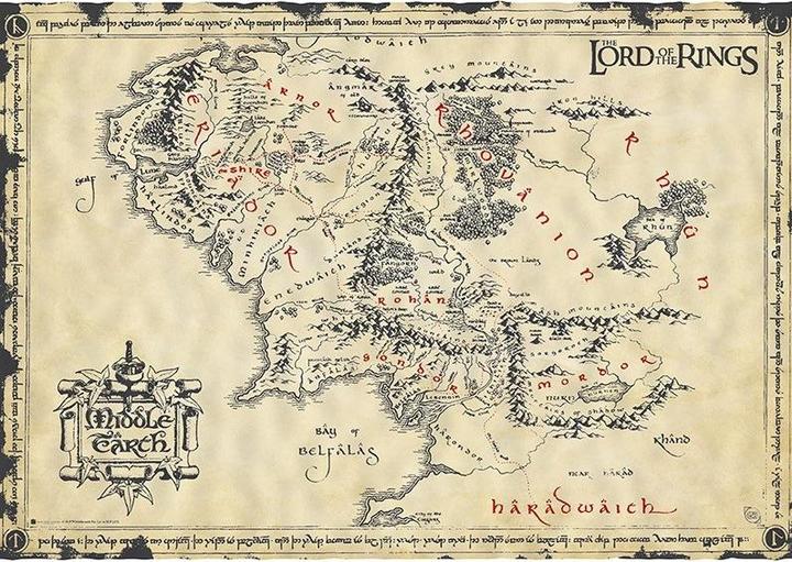 Immagine prodotto GB Eye Il Signore degli Anelli - La Terra di Mezzo (66 x 46 cm)