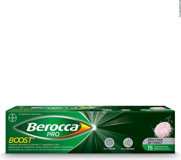 Actual product image Berocca PRO Pro Boost (15 Piece, Effervescent tablet, 100 g)