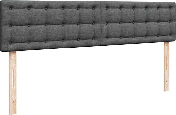 Image du produit VidaXL Ottoman-lit avec matelas Gris foncé 200x200 cm Tissu Cadre de lit (200 x 200 cm)
