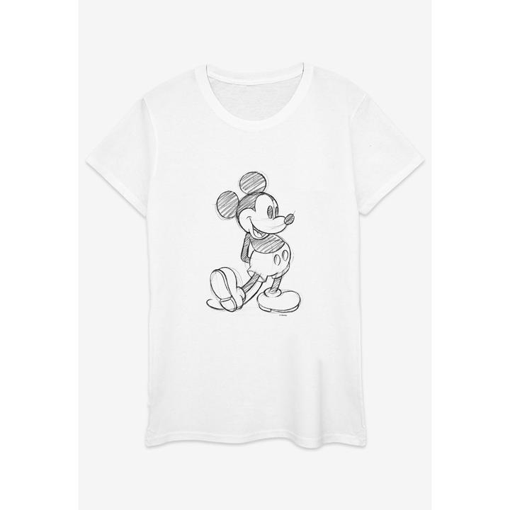 Immagine prodotto Disney Mickey Mouse Sketch Kick Maglietta Donna (M)
