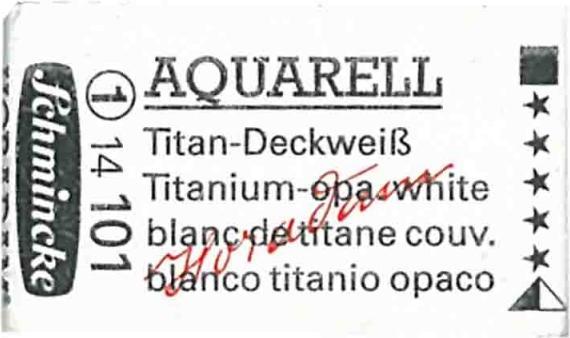 Produktbild Schmincke Aquarellfarbe Horadam ganzer Napf (Titandeckweiss)