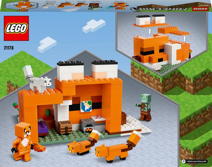 Produktbild LEGO Die Fuchs-Lodge (21178, LEGO Minecraft)