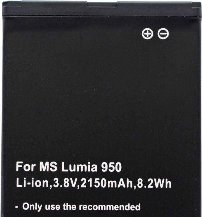 Actual product image Microsoft Lumia 950 battery, Lumia 950DS battery BV-T5E