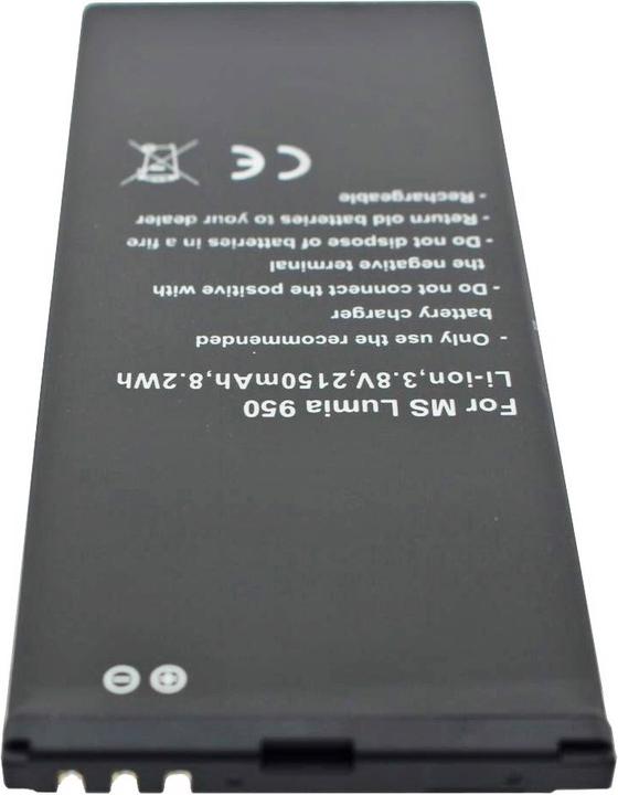 Actual product image Microsoft Lumia 950 battery, Lumia 950DS battery BV-T5E