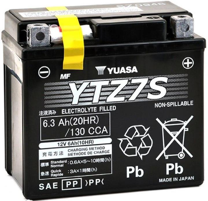 Actual product image Yuasa YTZ7S (12 V, 6.30 Ah, 130 A)
