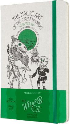 Immagine prodotto Moleskine Taccuino Wizard Oz L/A5 851281 foderato, bianco, 240 p. HC (A5, Righe, Copertina morbida)