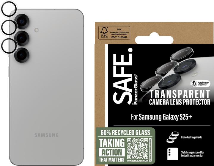 Actual product image PanzerGlass Safe. (1 Piece, Samsung Galaxy S25+)
