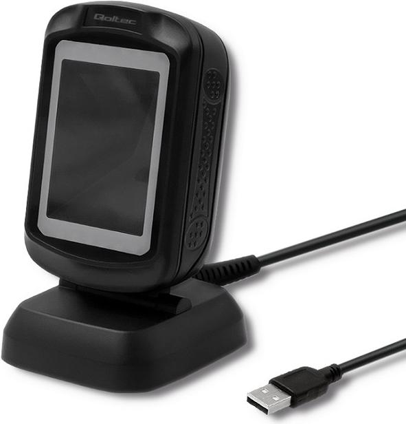 Immagine prodotto Qoltec 50864 Lettore di codici a barre Lettore di codici a barre fisso 1D/2D LED (Codici a barre 1D, Codici a barre 2D)
