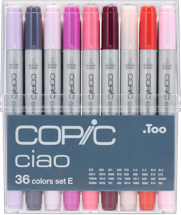 Produktbild Copic 36er Set E (Mehrfarbig, 3 mm, 36 x)