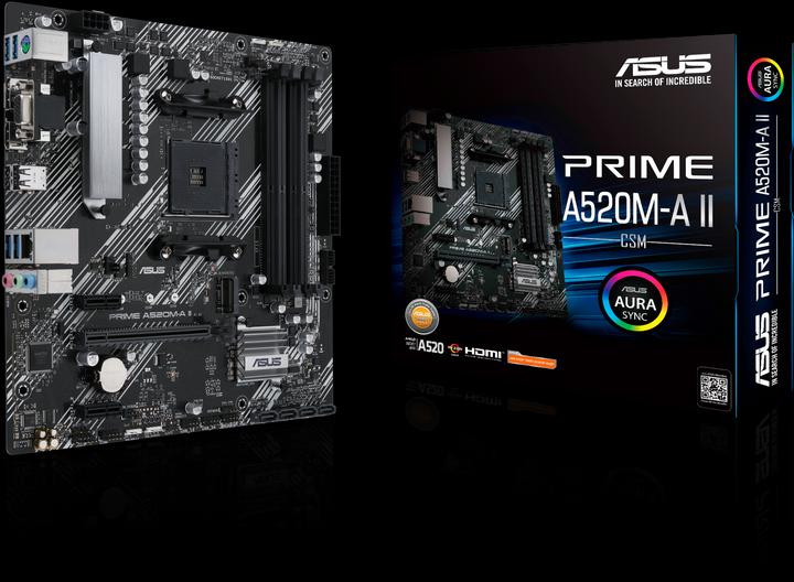 Immagine prodotto ASUS PRIME A520M-A II/CSM (AM4, AMD A520, mATX)